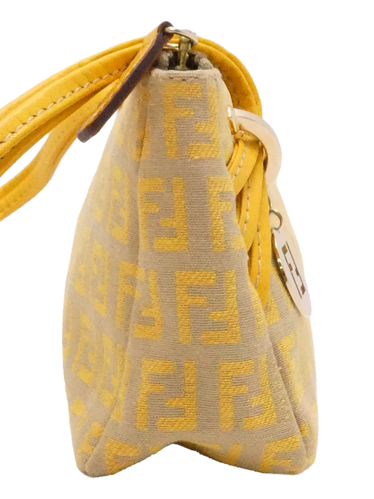 ズッキーノパターンハンドバッグ イエロー/ベージュ