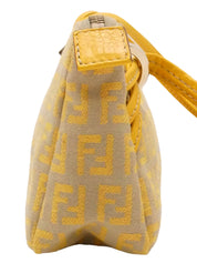 ズッキーノパターンハンドバッグ イエロー/ベージュ