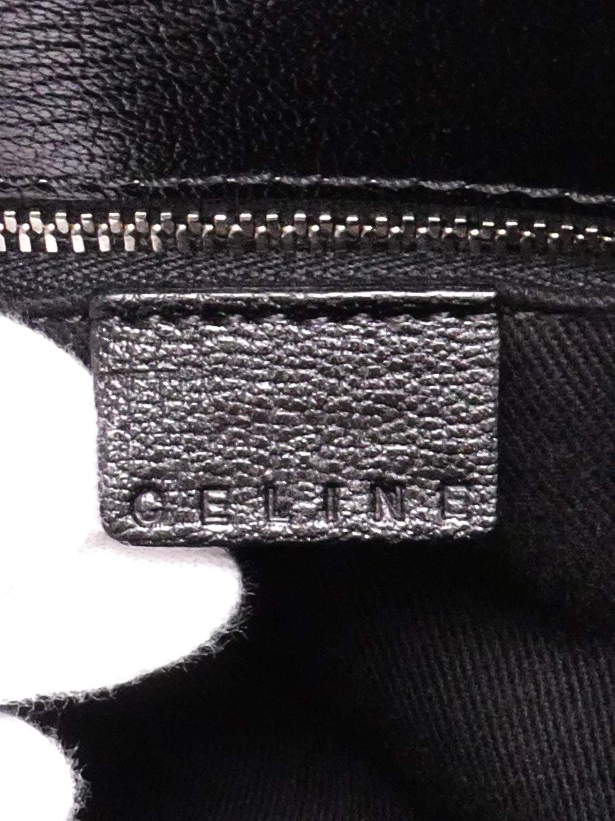 キャンバスCマカダムパターントートバッグ ブラック