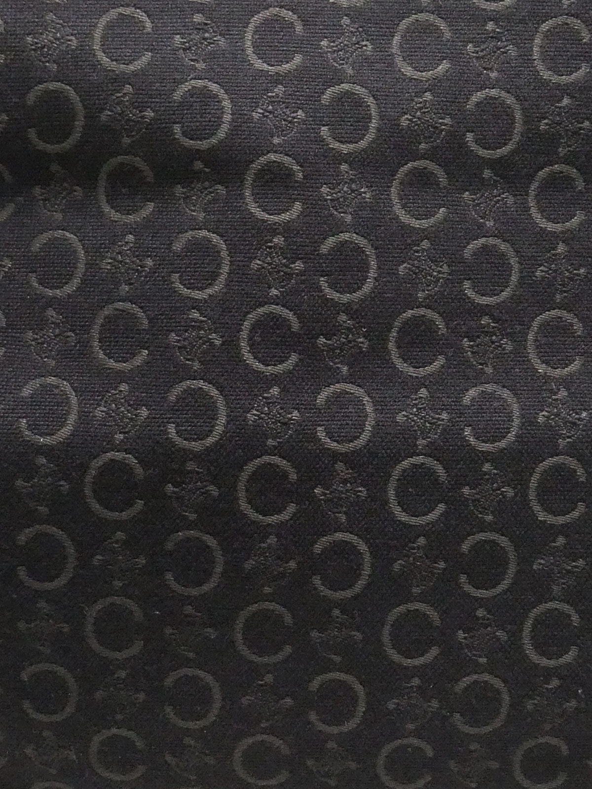 キャンバスCマカダムパターントートバッグ ブラック