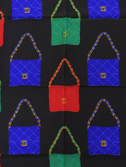 マトラッセバッグパターンスカーフ ブラック/マルチ