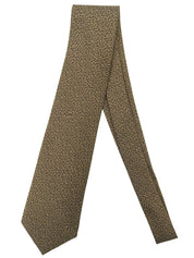 ジオメトリックパターンネクタイ カーキ
