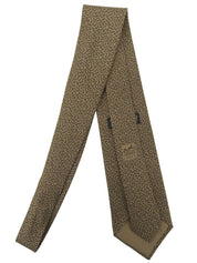 ジオメトリックパターンネクタイ カーキ