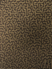 ジオメトリックパターンネクタイ カーキ