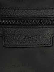 2-Way Leather Boston Bag - Black