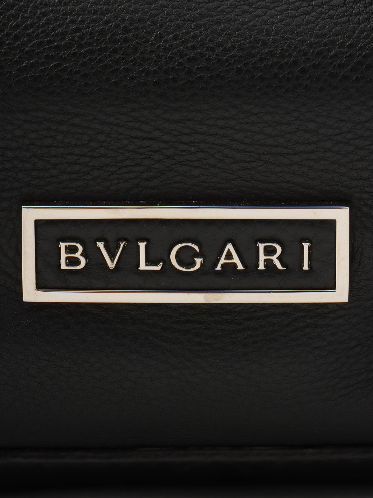 2-Way Leather Boston Bag - Black