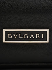 2-Way Leather Boston Bag - Black