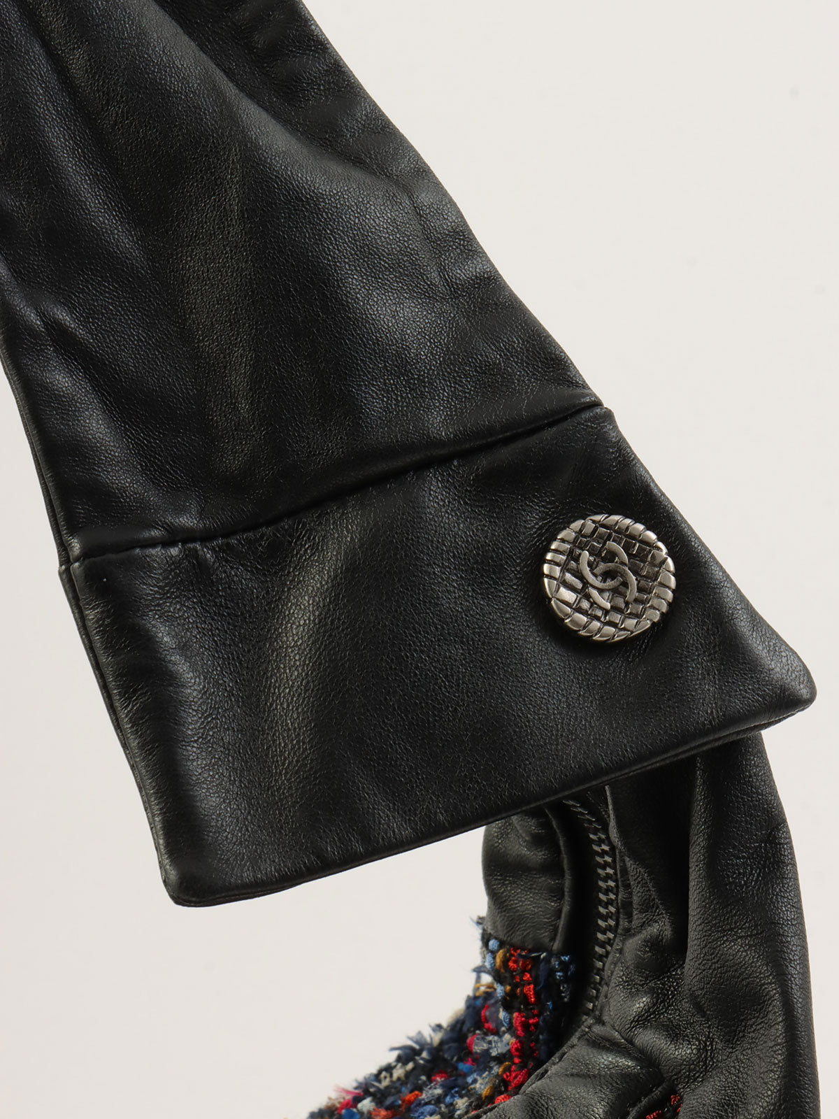 2014 款 Chanel 夹克图案女孩单肩包 黑色/多色