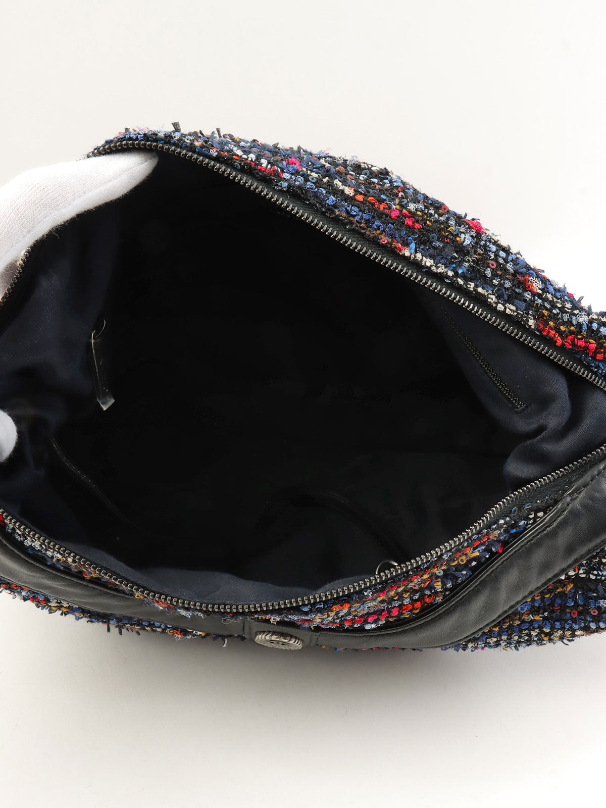 2014 Jacket Motif Girl Chanel Shoulder Bag Black/Multi