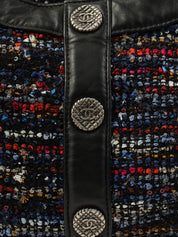 2014 款 Chanel 夹克图案女孩单肩包 黑色/多色