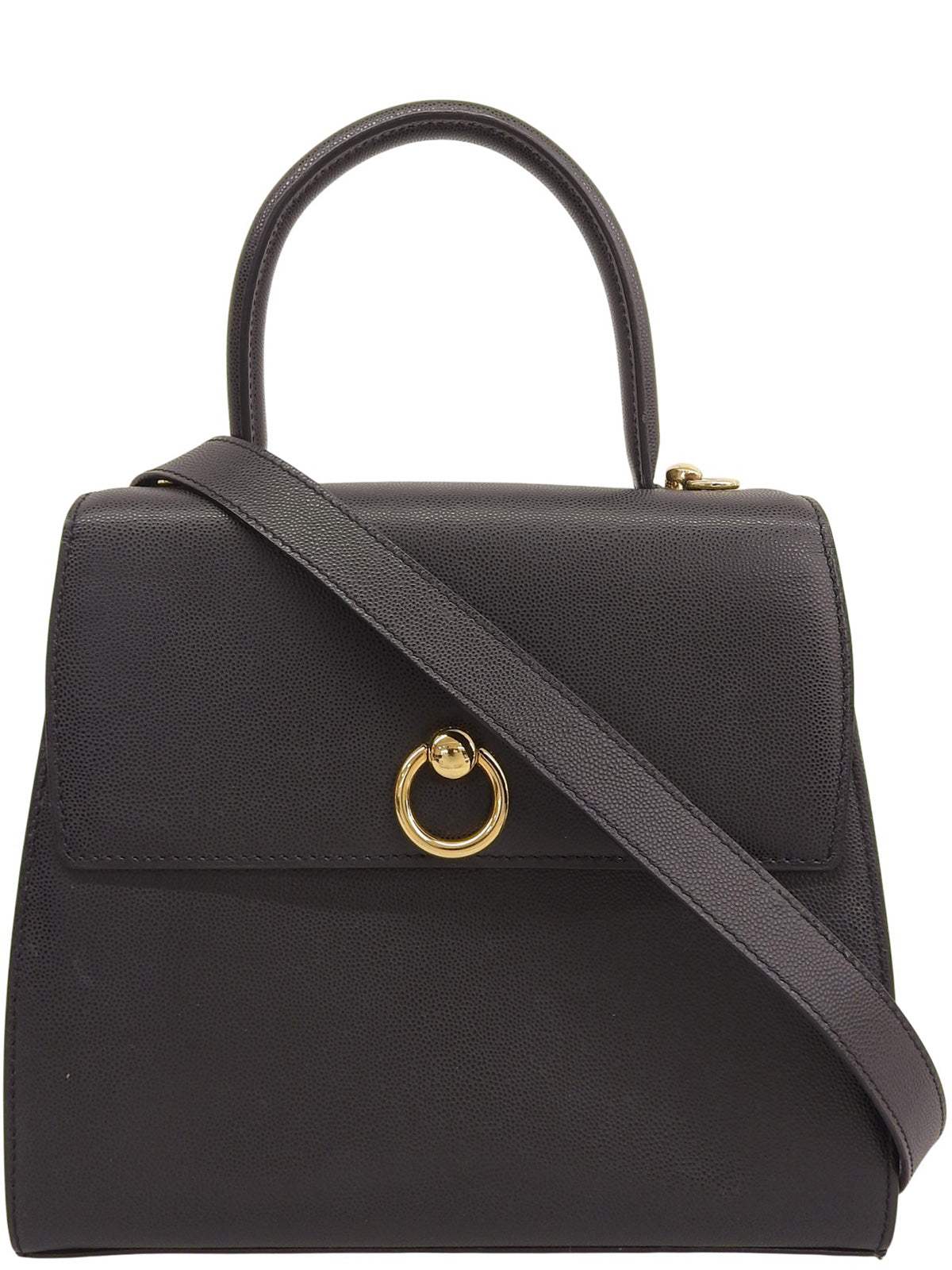 ロゴプレート2wayバッグ ブラック