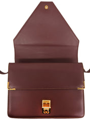 マストラインショルダーバッグ ボルドー