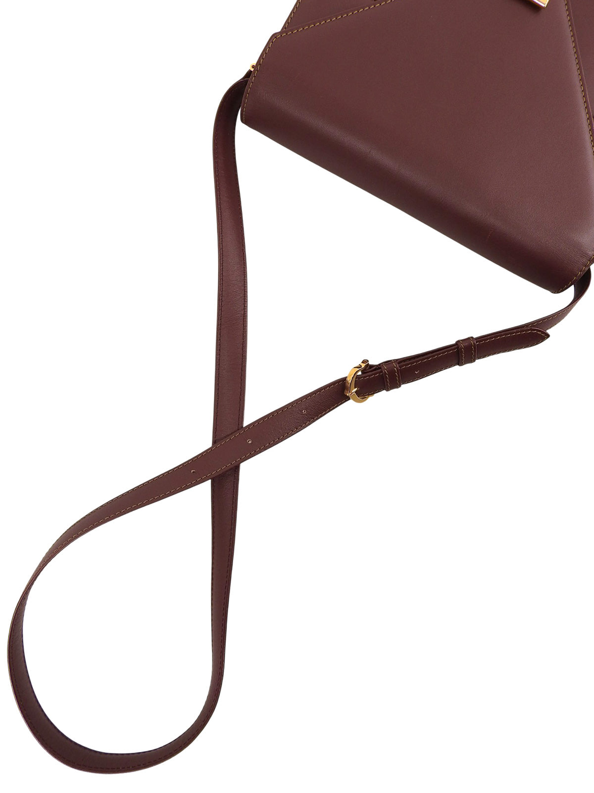 マストラインショルダーバッグ ボルドー