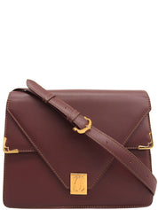 マストラインショルダーバッグ ボルドー