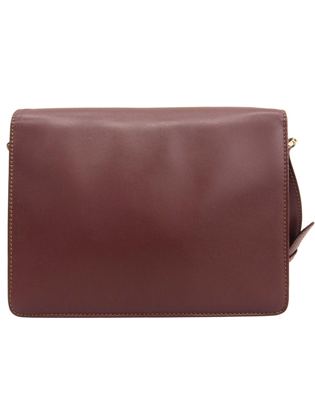 マストラインショルダーバッグ ボルドー