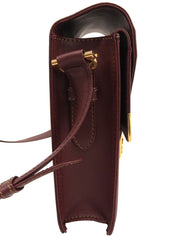 マストラインショルダーバッグ ボルドー