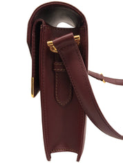 マストラインショルダーバッグ ボルドー