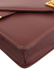 マストラインショルダーバッグ ボルドー