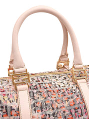 フラワーFFズッキーノパターンボストンバッグ ピンク/マルチ