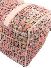 フラワーFFズッキーノパターンボストンバッグ ピンク/マルチ