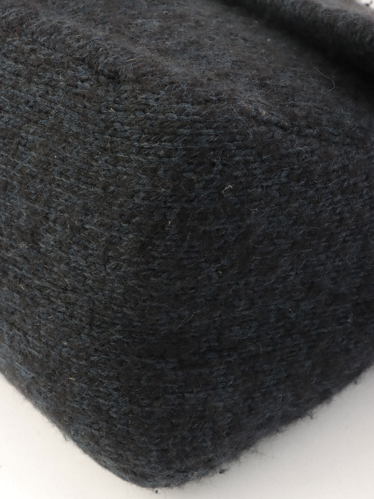 针织妈妈水桶包海军蓝