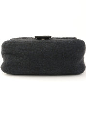 针织妈妈水桶包海军蓝