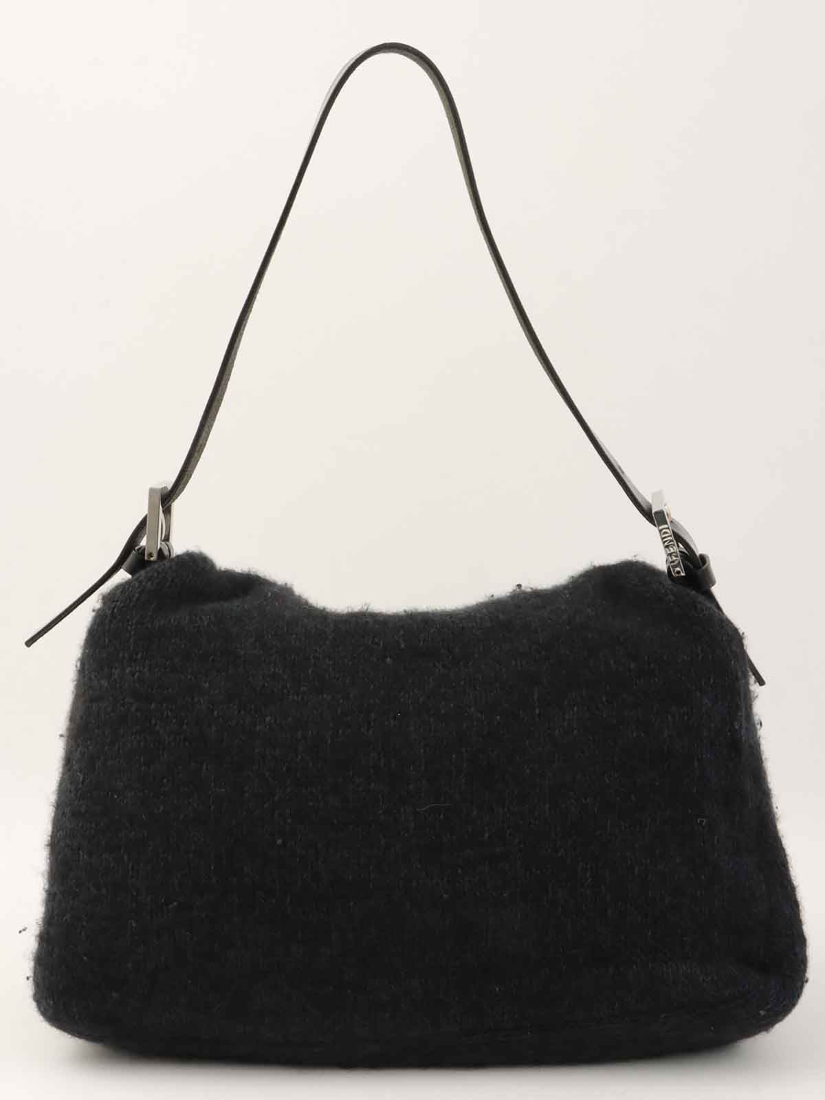 针织妈妈水桶包海军蓝