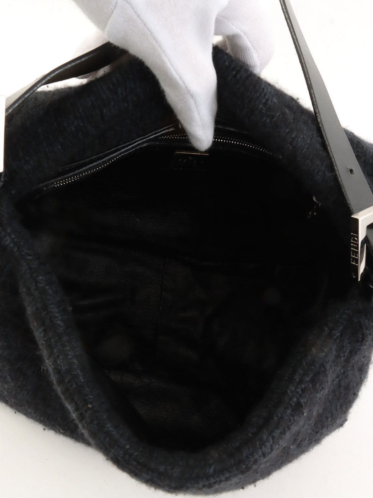 针织妈妈水桶包海军蓝