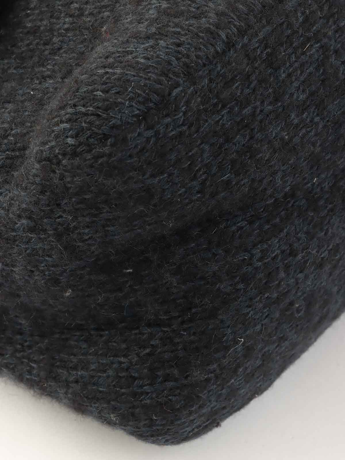 针织妈妈水桶包海军蓝