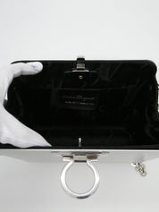 アルミガンチーニプレートチェーンショルダーバッグ シルバー