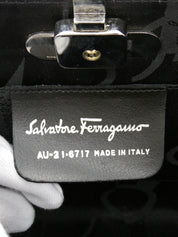 アルミガンチーニプレートチェーンショルダーバッグ シルバー