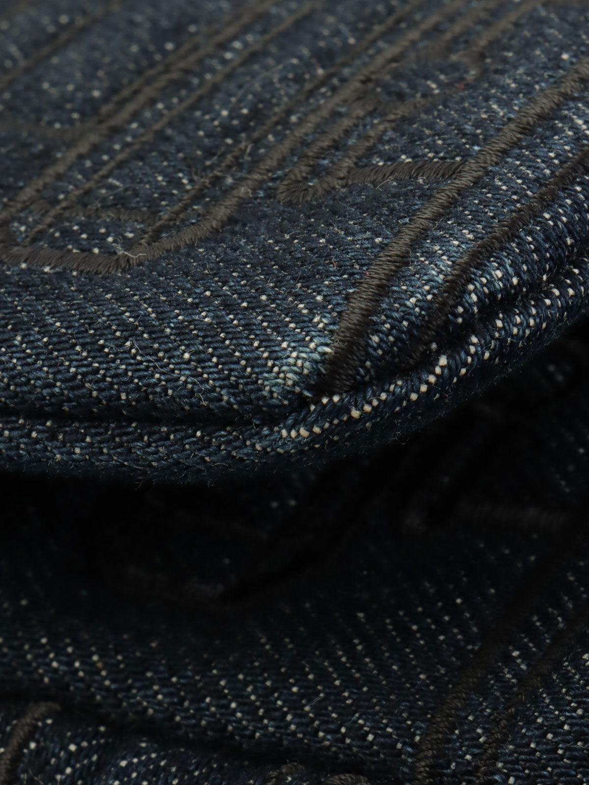 2016 Denim Perfume Pattern Classic Flap Chain Bag Indigo