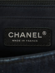 2016 Denim Perfume Pattern Classic Flap Chain Bag Indigo