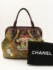 2015涂鸦搭扣手提包 卡其色/多色