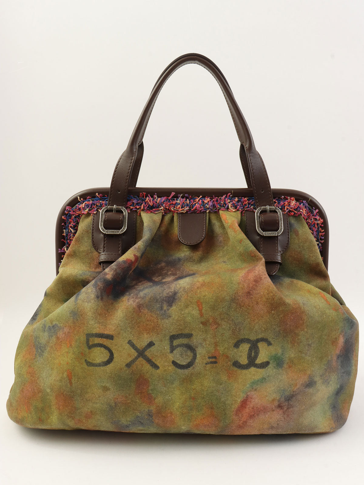 2015涂鸦搭扣手提包 卡其色/多色