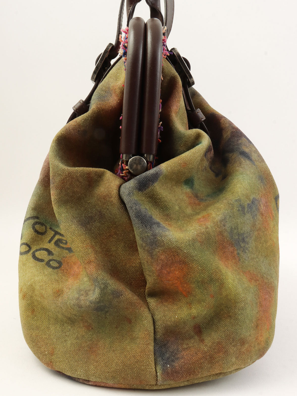 2015涂鸦搭扣手提包 卡其色/多色