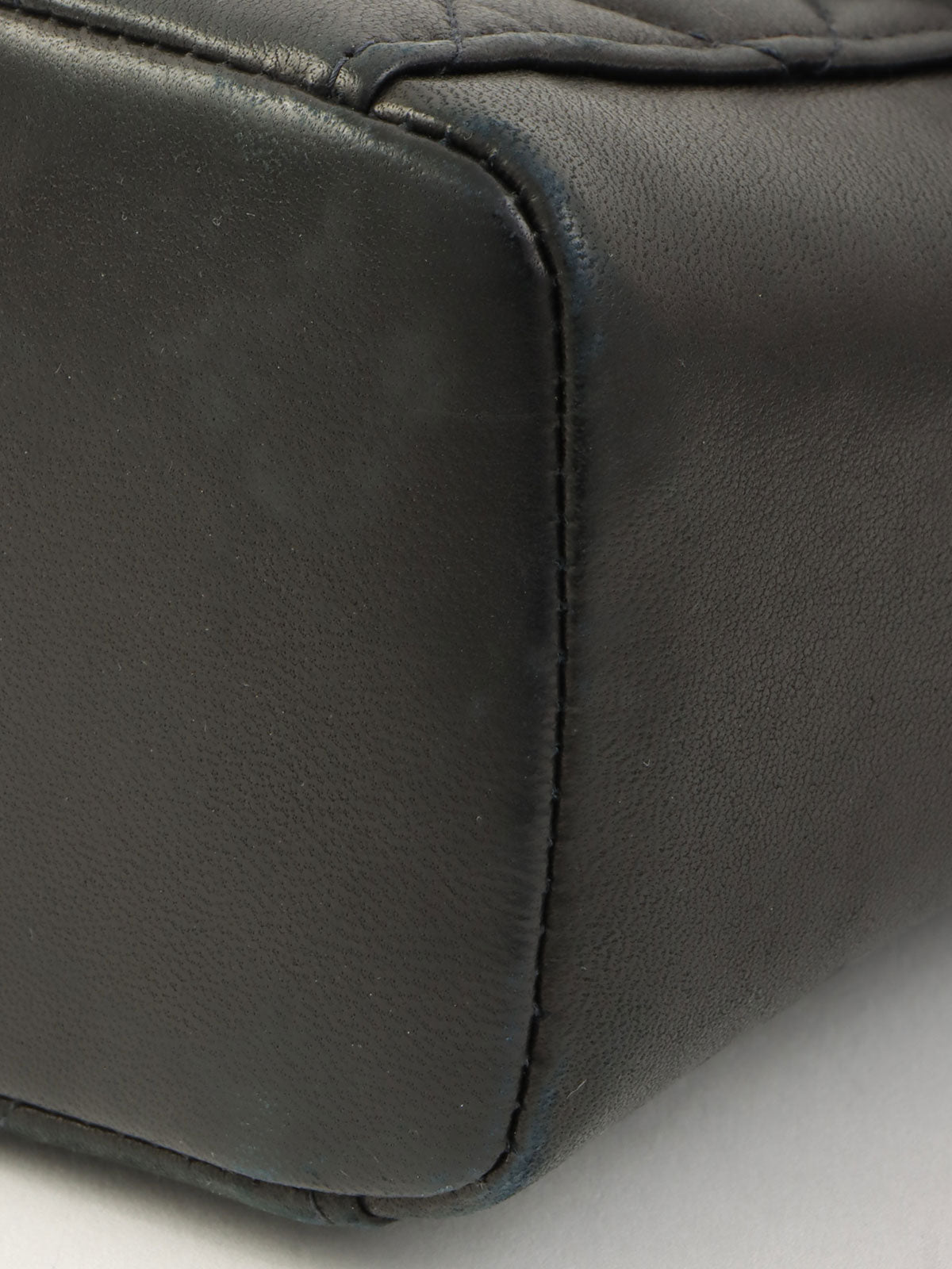 1998年頃製 CCマークプレートハンドバッグ ブラック