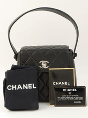 1998年頃製 CCマークプレートハンドバッグ ブラック