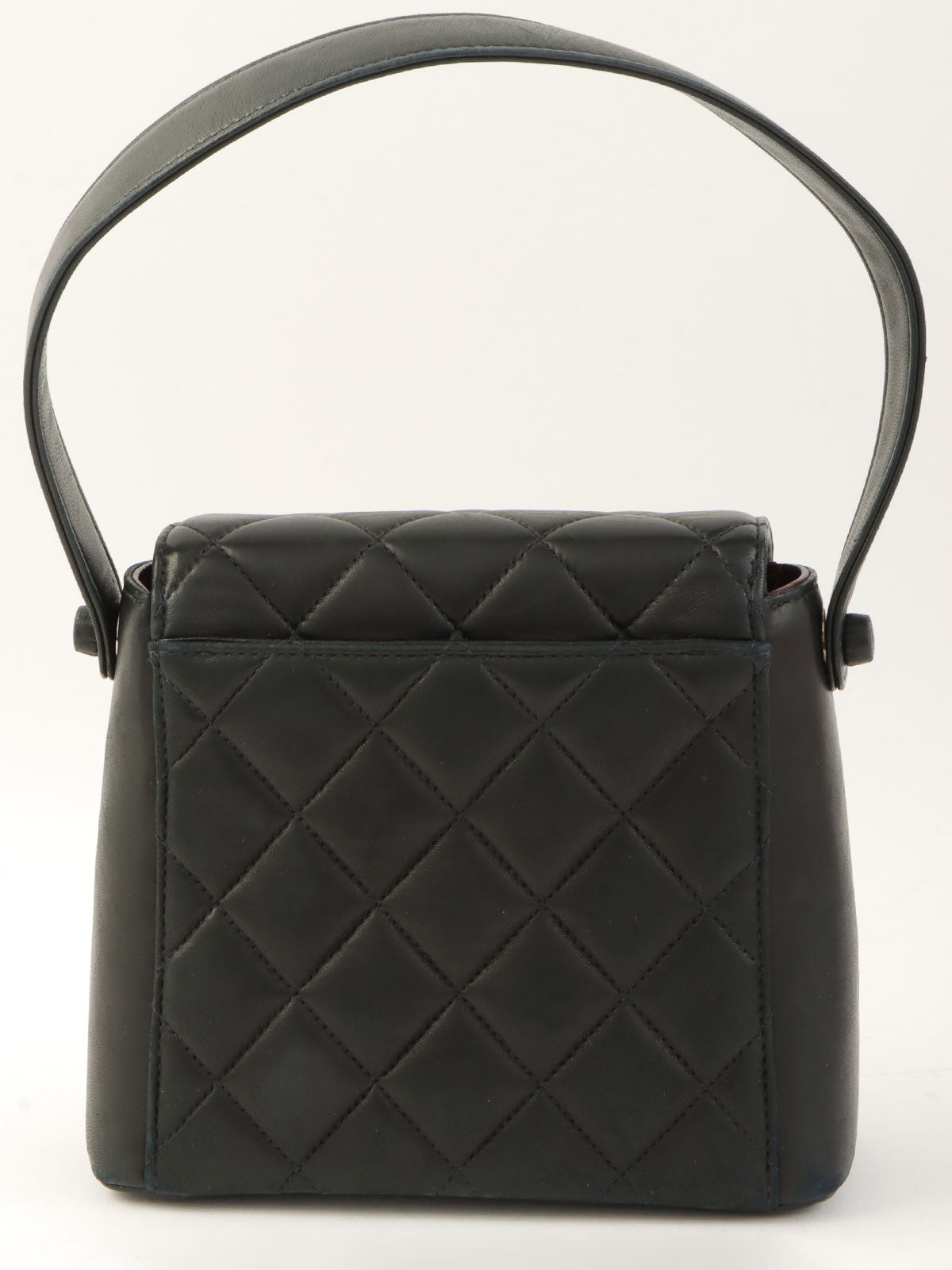 1998年頃製 CCマークプレートハンドバッグ ブラック