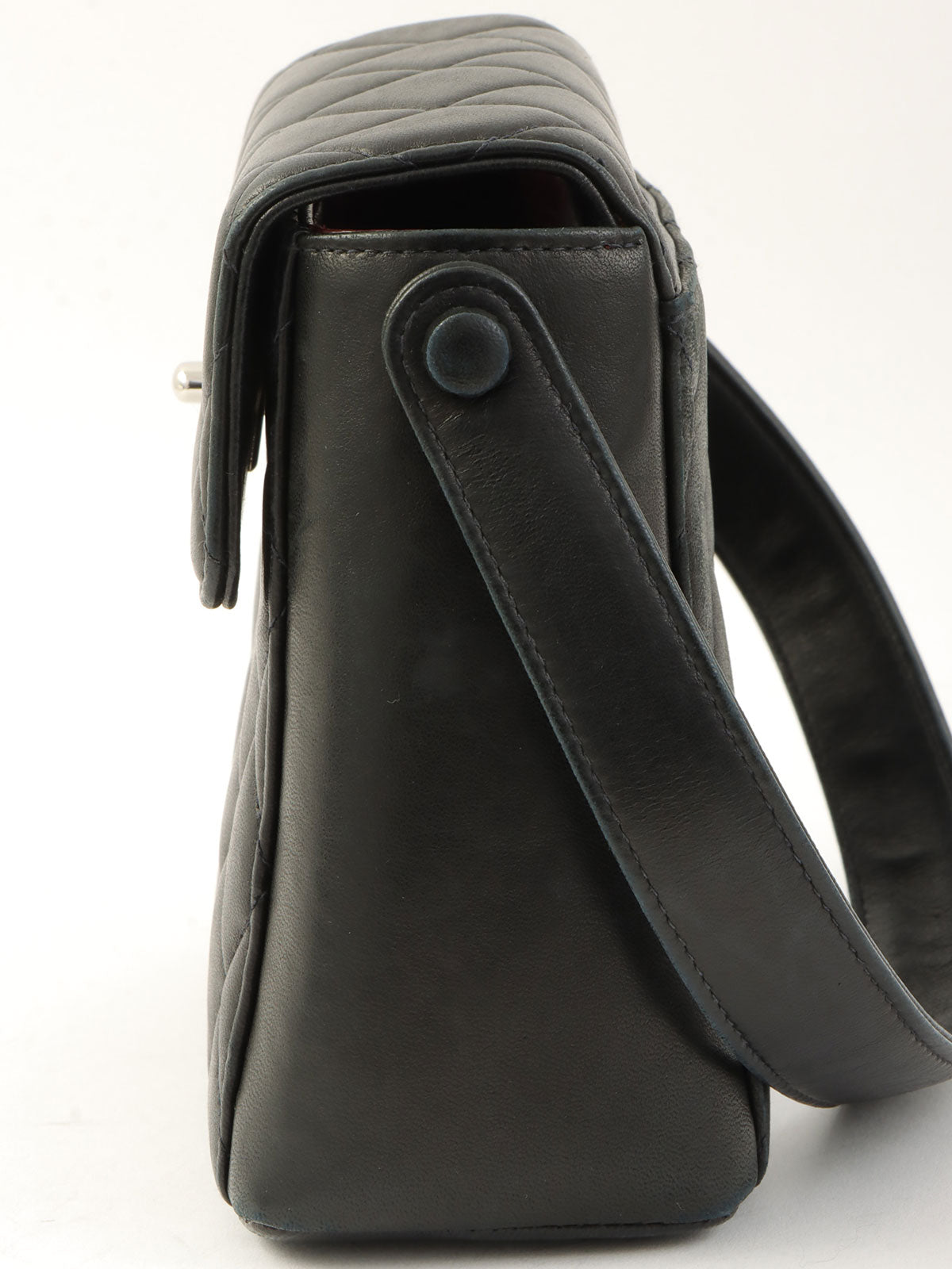 1998年頃製 CCマークプレートハンドバッグ ブラック