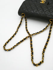 1995年頃製 クラシックフラップチェーンバッグ23cm ブラック