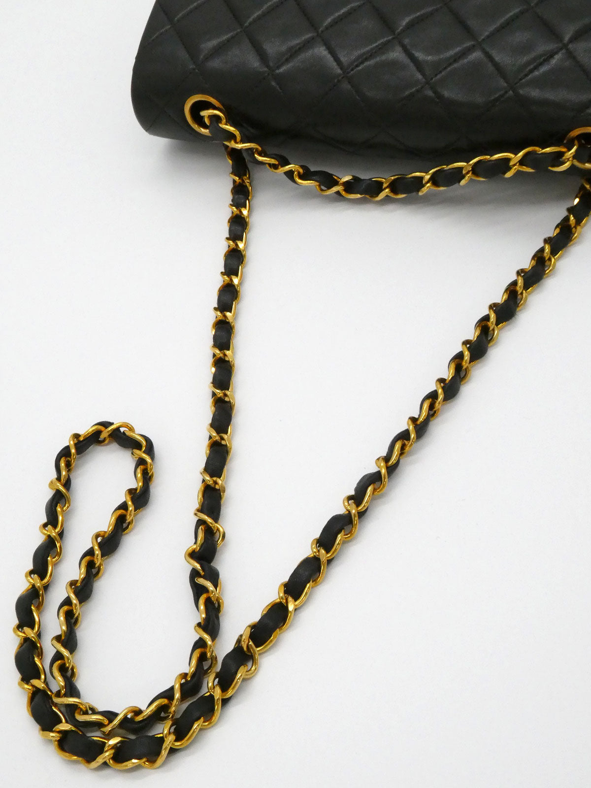 1995年頃製 クラシックフラップチェーンバッグ23cm ブラック