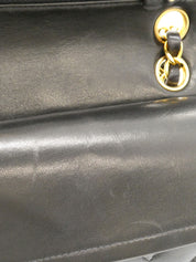 1995年頃製 クラシックフラップチェーンバッグ23cm ブラック