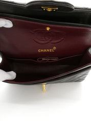 1995年頃製 クラシックフラップチェーンバッグ23cm ブラック