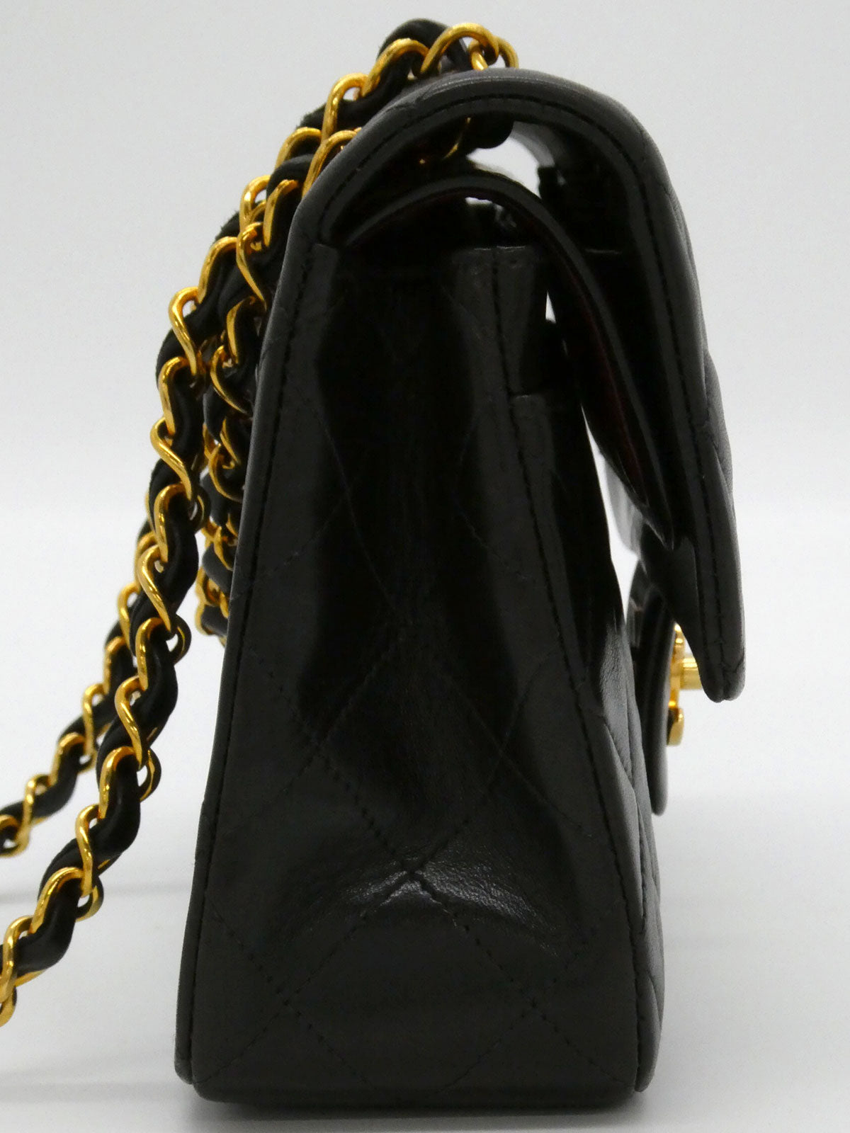 1995年頃製 クラシックフラップチェーンバッグ23cm ブラック