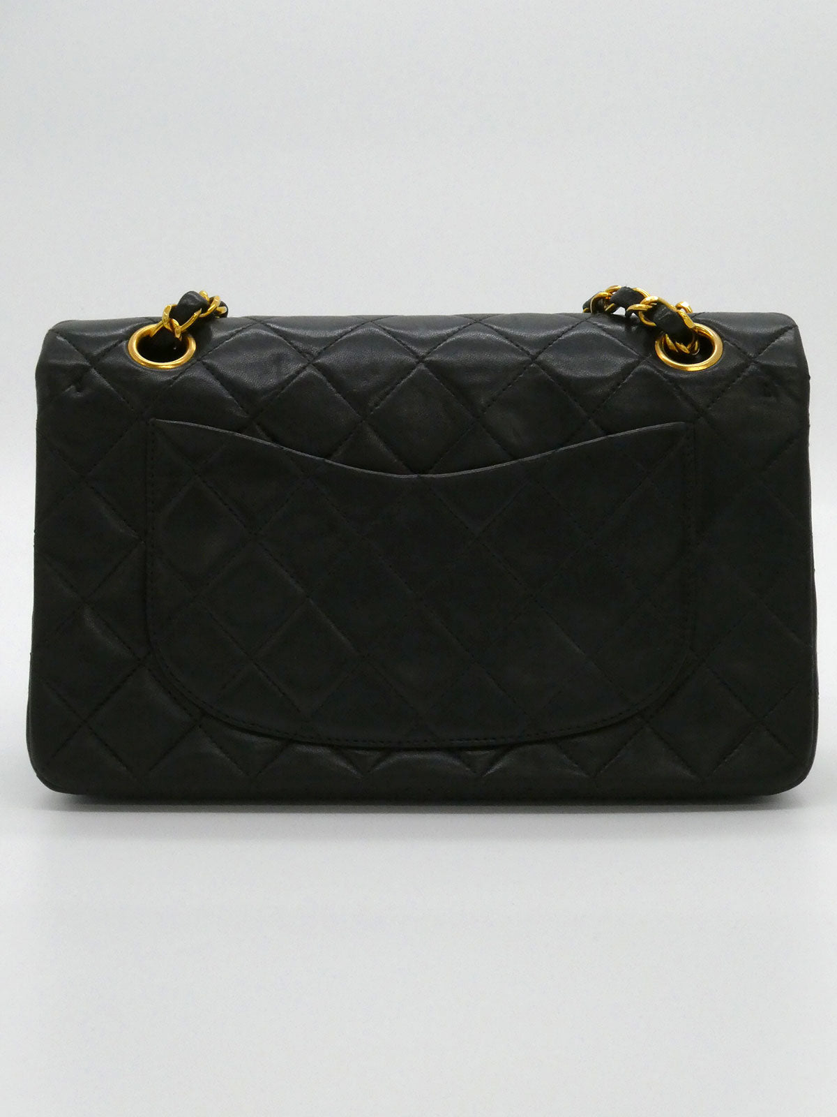 1995年頃製 クラシックフラップチェーンバッグ23cm ブラック