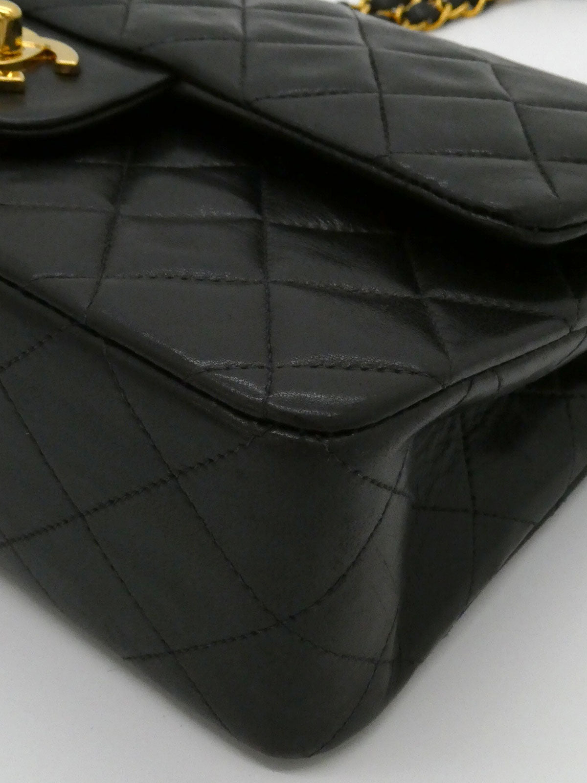 1995年頃製 クラシックフラップチェーンバッグ23cm ブラック