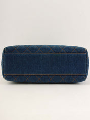 1997 Denim CC Turnlock Handbag, Blue