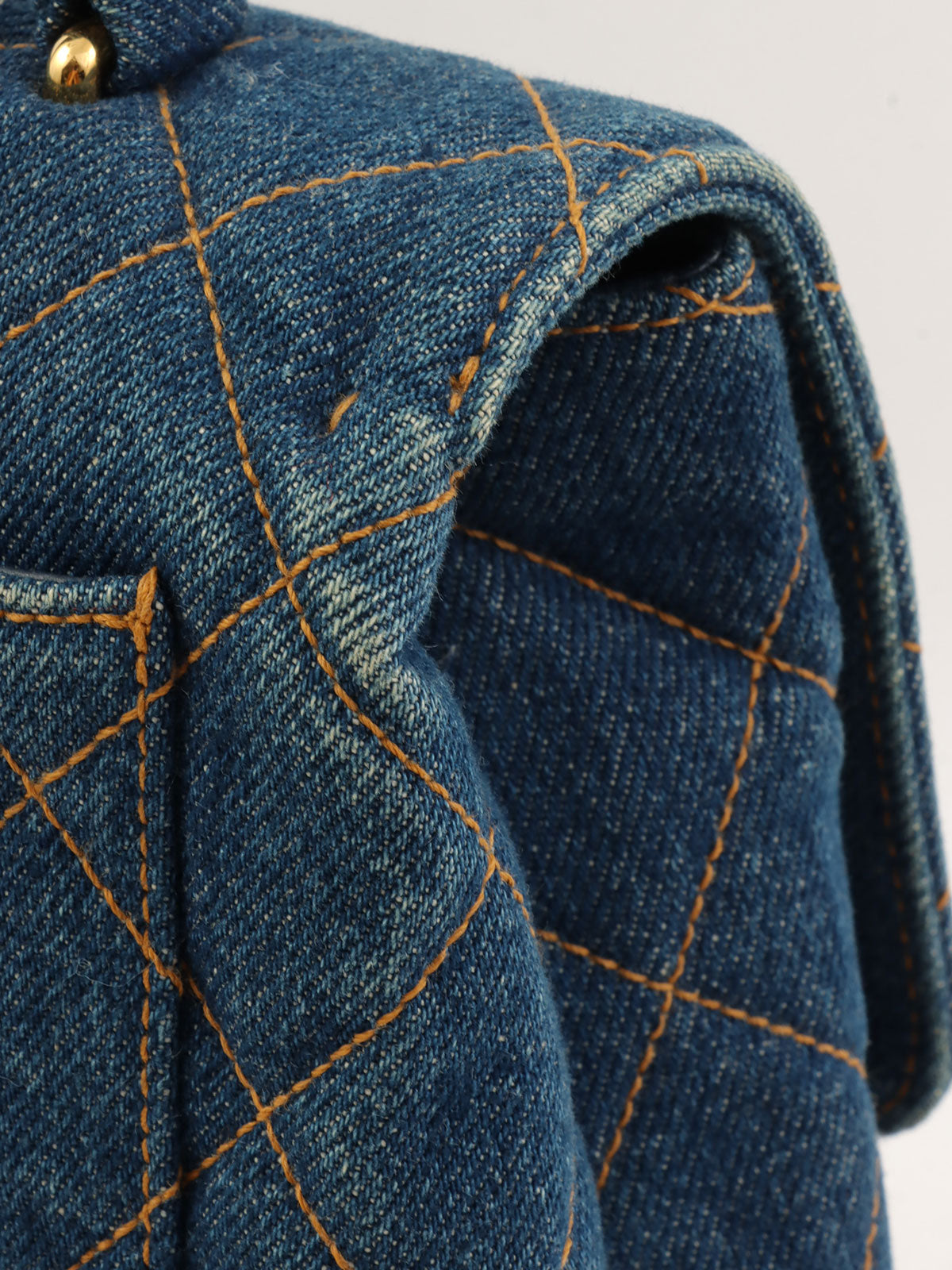 1997 Denim CC Turnlock Handbag, Blue