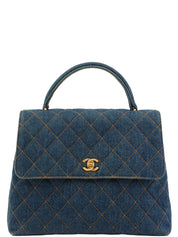 1997 Denim CC Turnlock Handbag, Blue